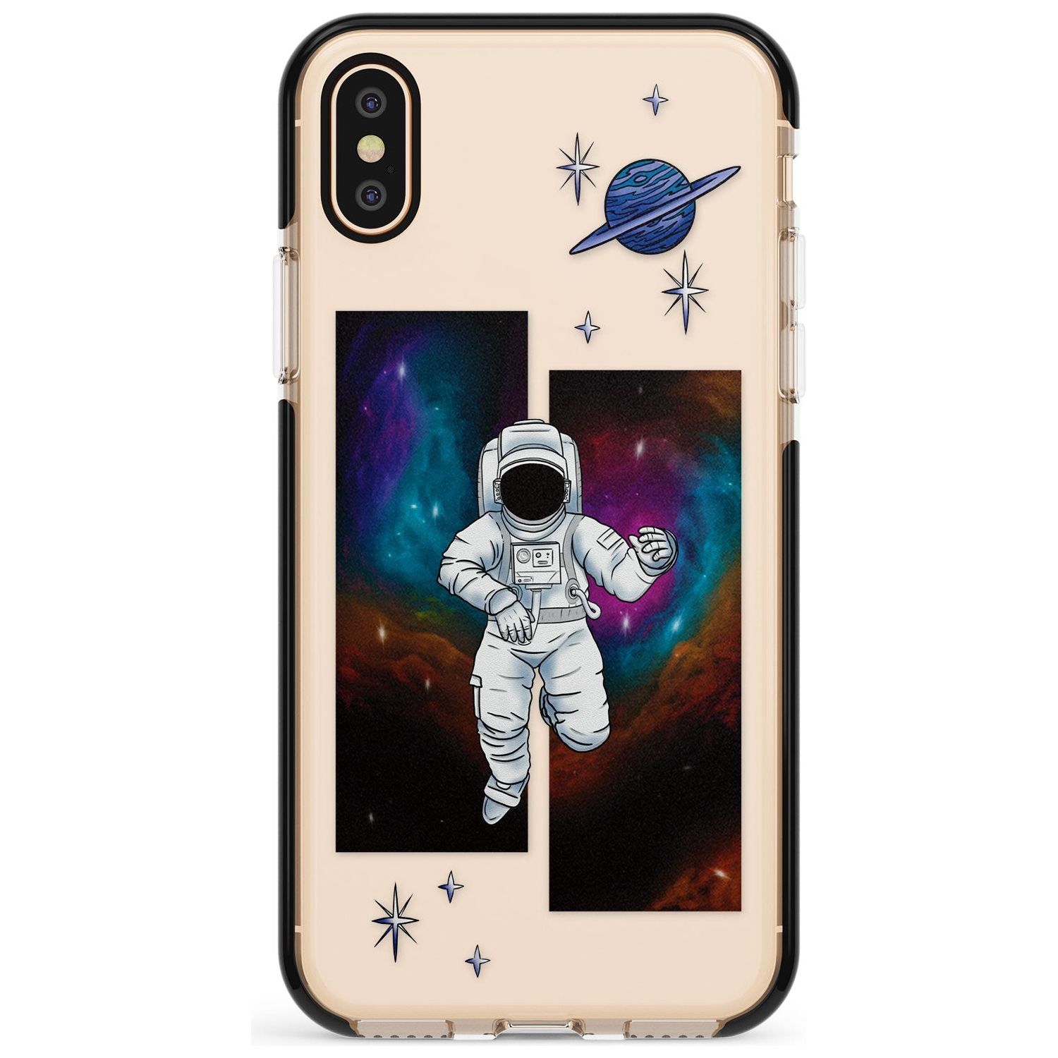 ESCAPE THE NEBULA Pink Fade Impact Phone Case for iPhone X XS Max XR