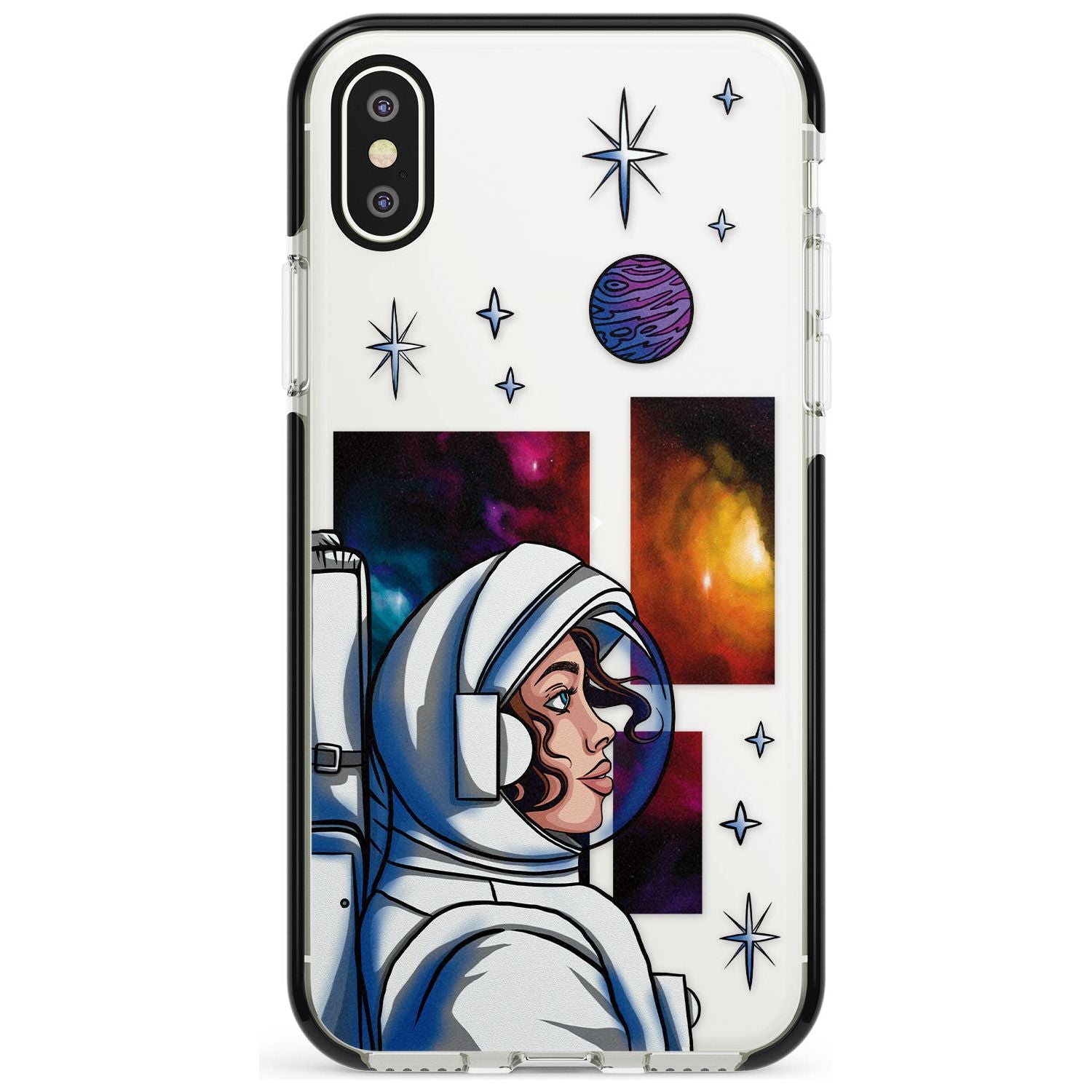 COSMIC AMBITION Pink Fade Impact Phone Case for iPhone X XS Max XR
