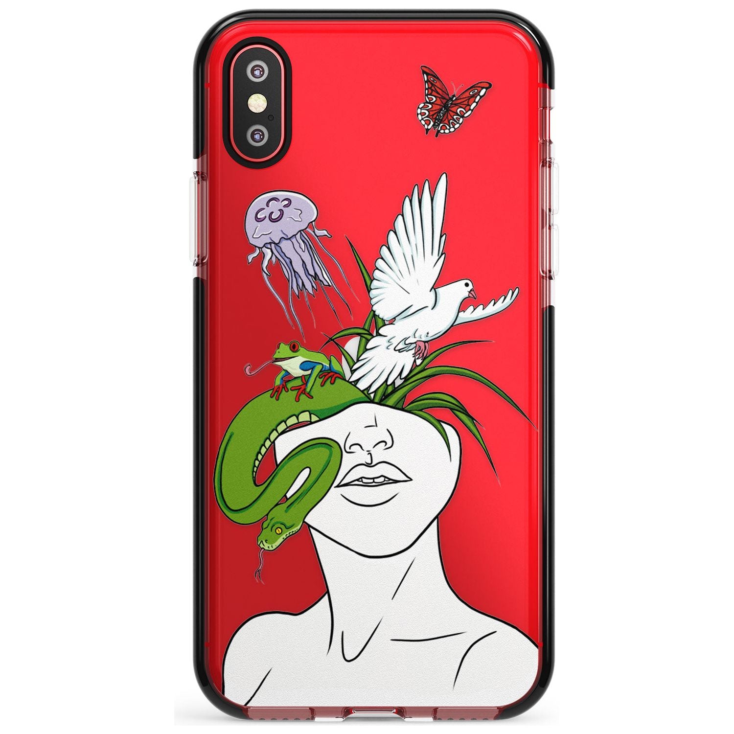 WILD THOUGHTS Pink Fade Impact Phone Case for iPhone X XS Max XR
