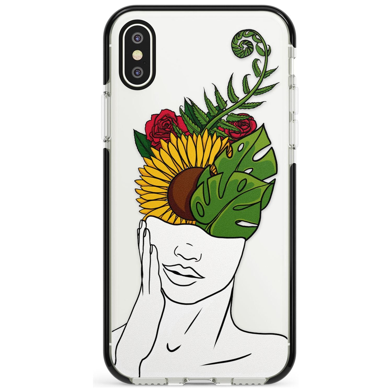 LET THE MIND FLOURISH Pink Fade Impact Phone Case for iPhone X XS Max XR