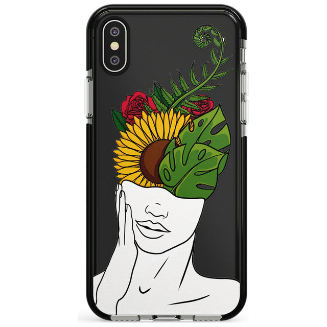 LET THE MIND FLOURISH Pink Fade Impact Phone Case for iPhone X XS Max XR