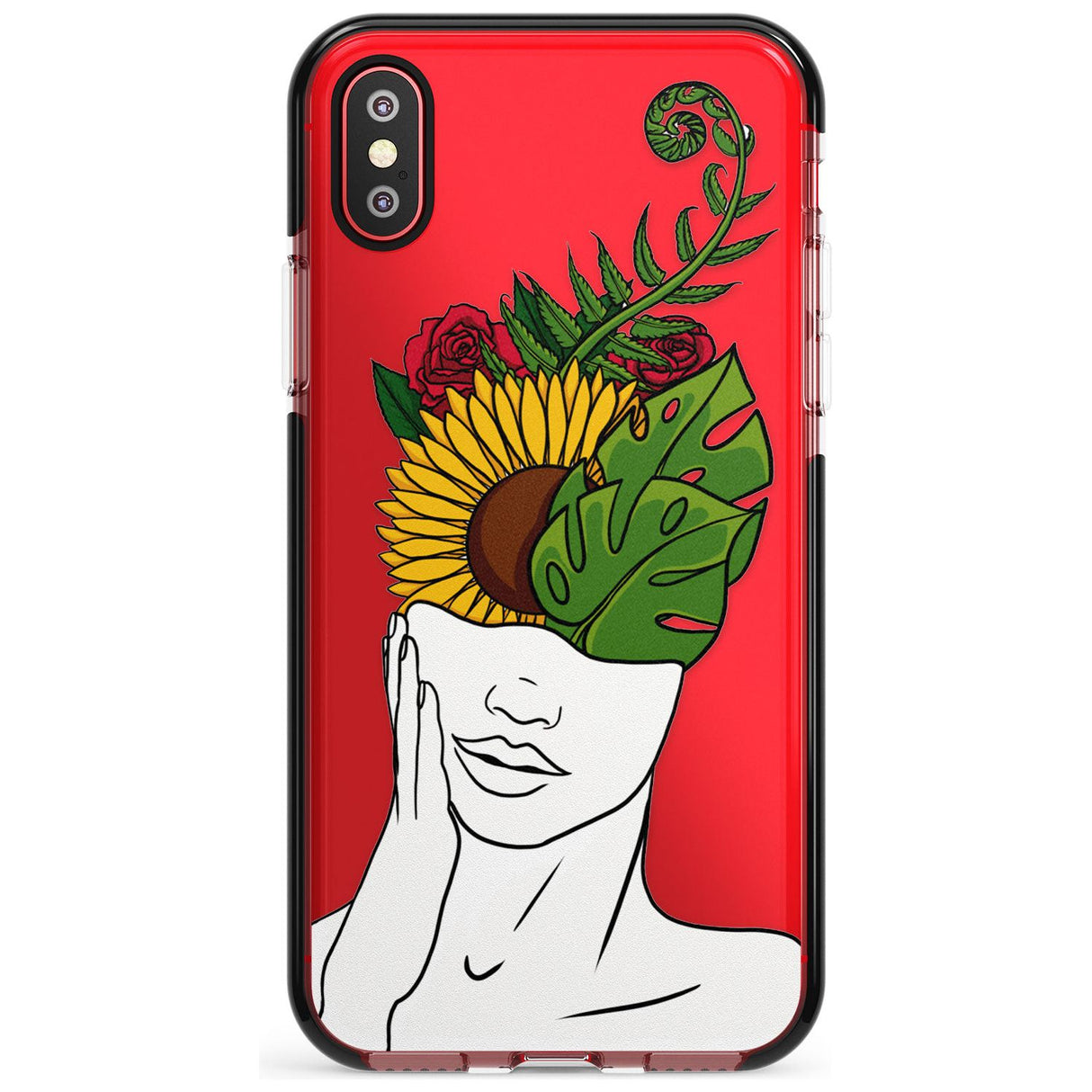 LET THE MIND FLOURISH Pink Fade Impact Phone Case for iPhone X XS Max XR