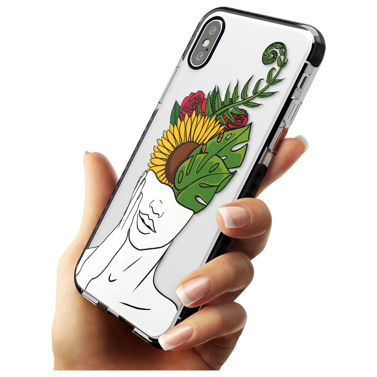 LET THE MIND FLOURISH Pink Fade Impact Phone Case for iPhone X XS Max XR