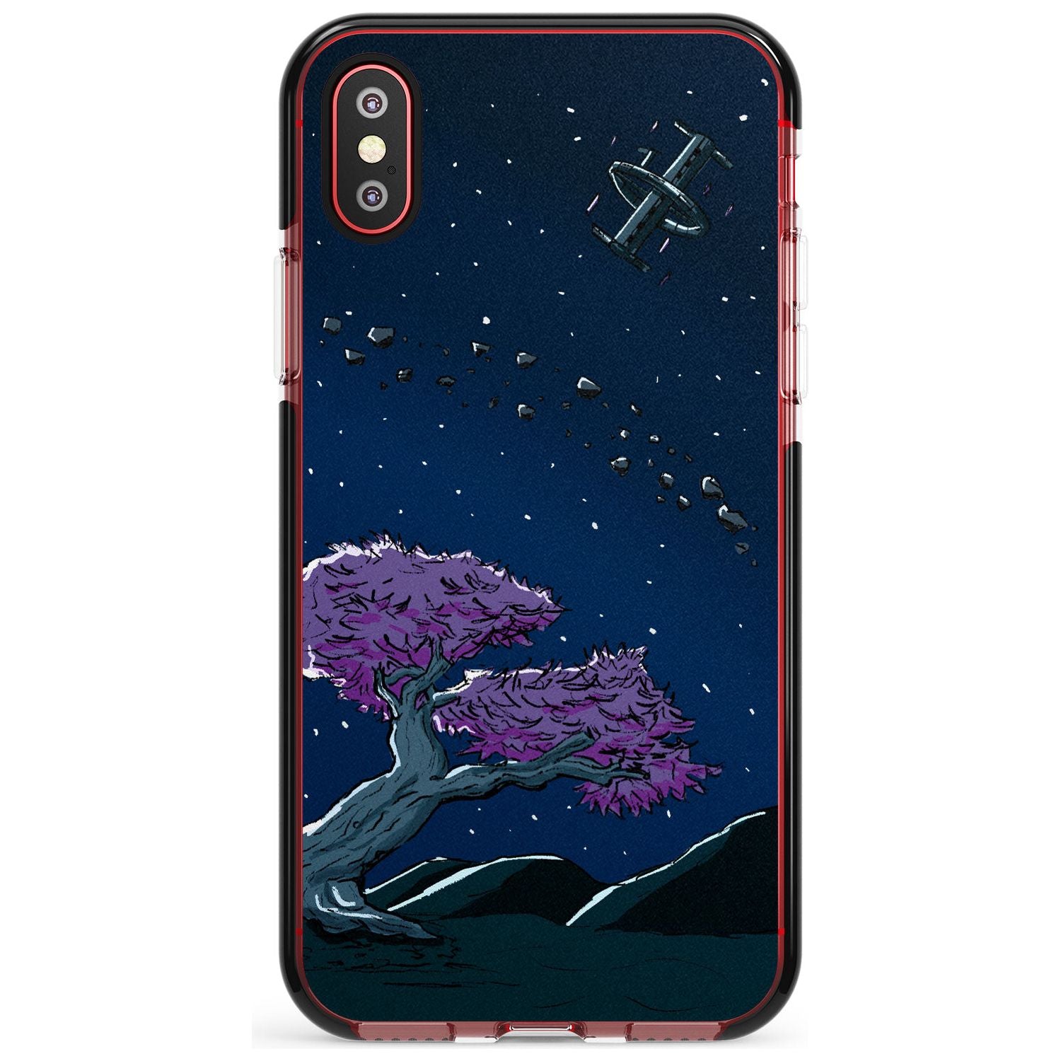 ORBIT Pink Fade Impact Phone Case for iPhone X XS Max XR