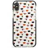 Minimalist Sushi Pattern iPhone Case  Black Impact Phone Case - Case Warehouse