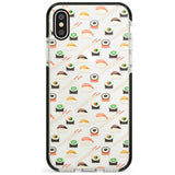 Sushi & Chopsticks Pattern iPhone Case  Black Impact Phone Case - Case Warehouse