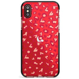 Heart Leopard Print Pink Fade Impact Phone Case for iPhone X XS Max XR