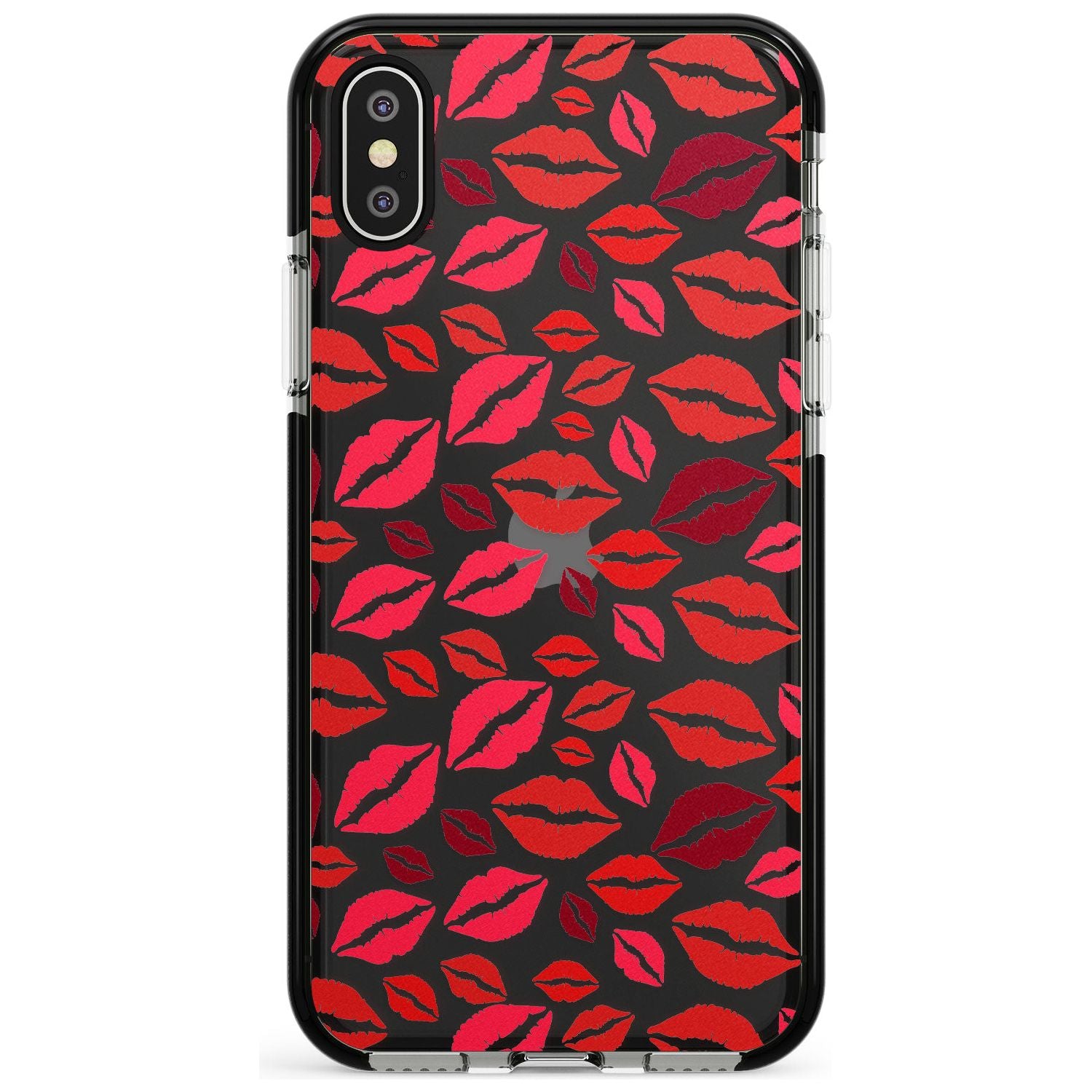 Lips Pattern Pink Fade Impact Phone Case for iPhone X XS Max XR
