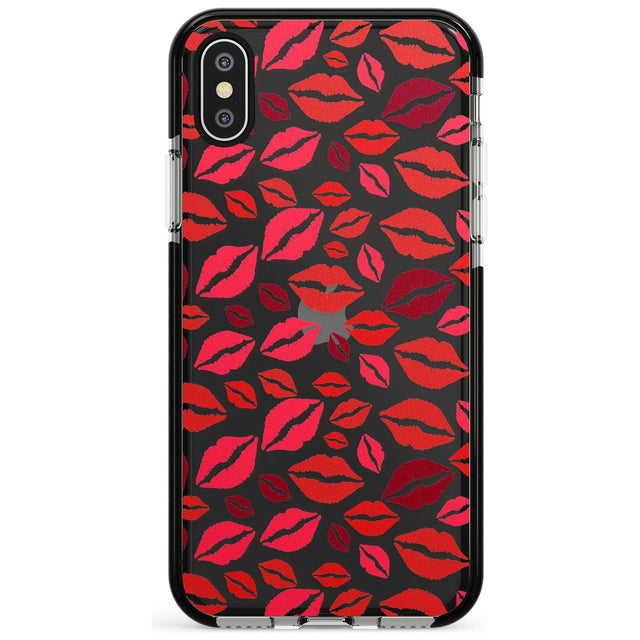Lips Pattern Pink Fade Impact Phone Case for iPhone X XS Max XR