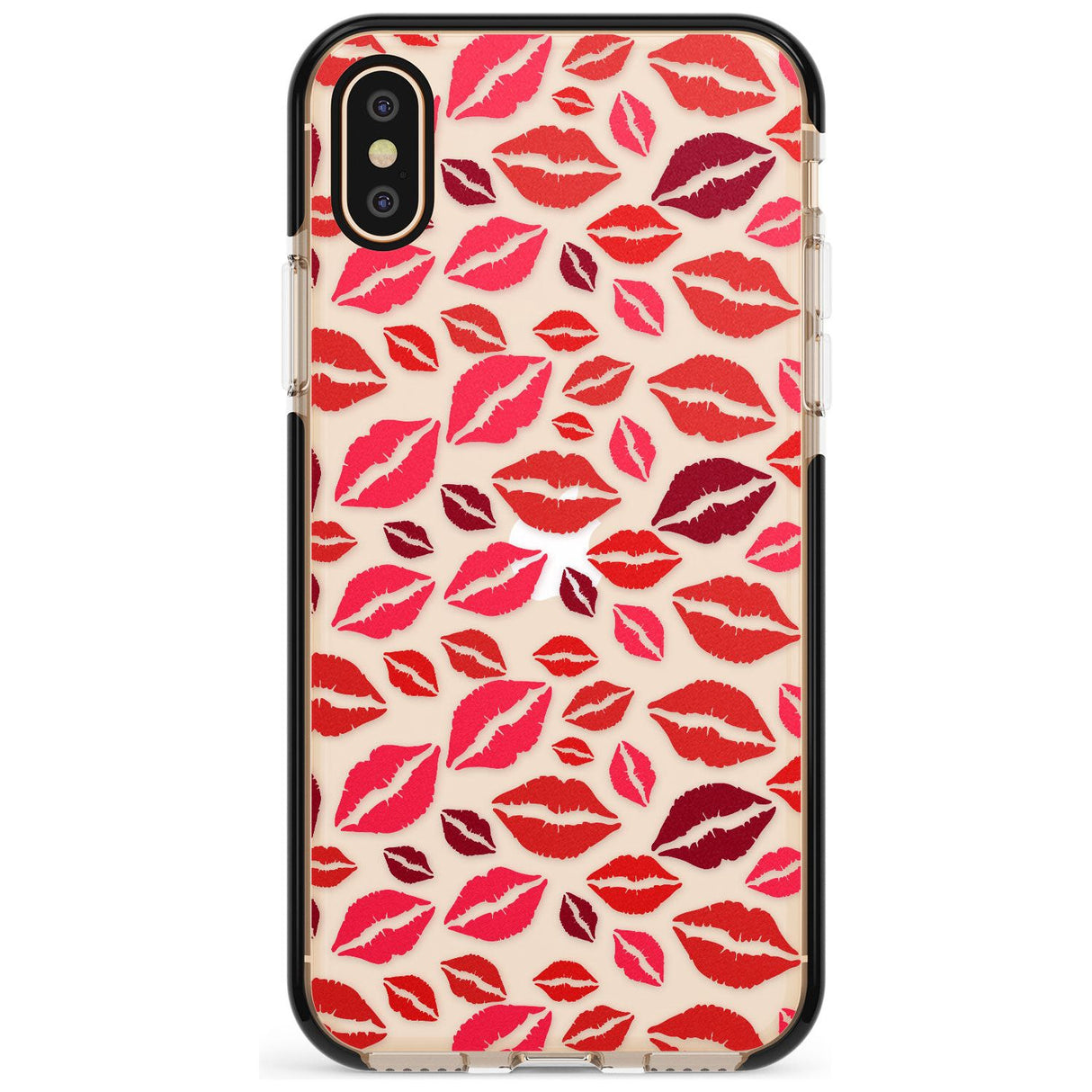 Lips Pattern Pink Fade Impact Phone Case for iPhone X XS Max XR