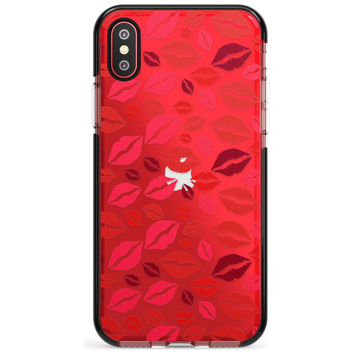 Lips Pattern Pink Fade Impact Phone Case for iPhone X XS Max XR