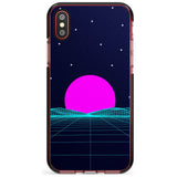 Miami Sunset Vaporwave Black Impact Phone Case for iPhone X XS Max XR