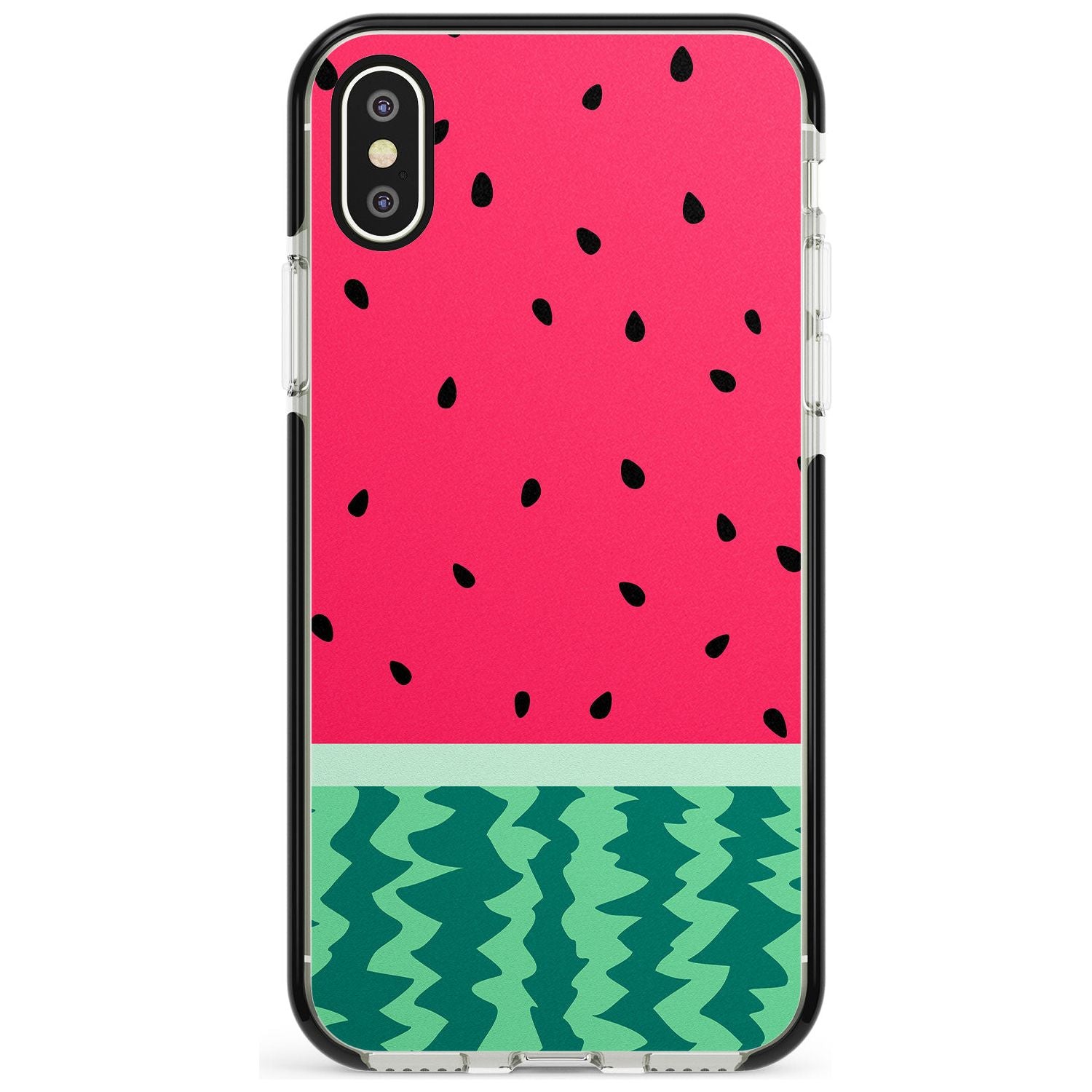 Full Watermelon Print iPhone Case  Black Impact Phone Case - Case Warehouse