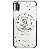 Scorpio Emblem - Transparent Design Black Impact Phone Case for iPhone X XS Max XR