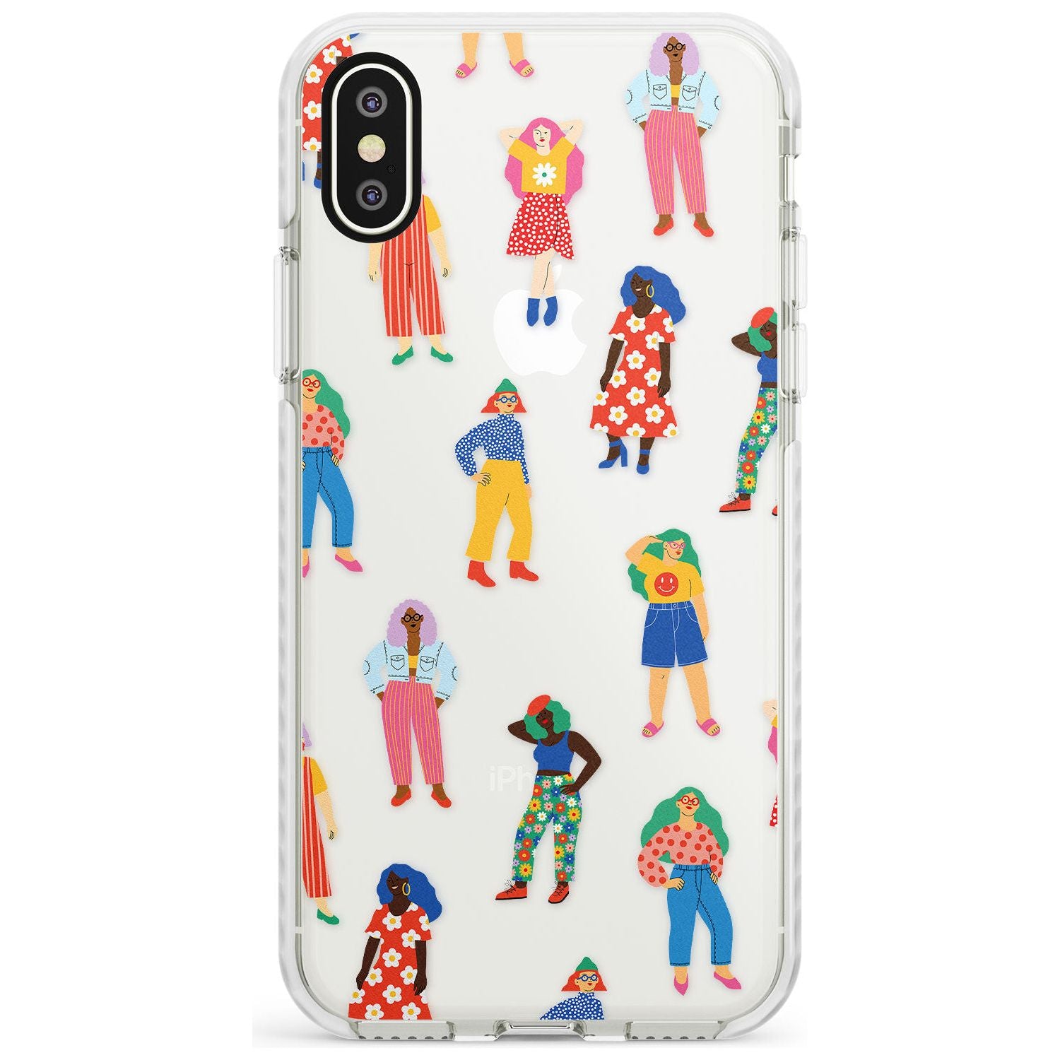 Girls Pattern Impact Phone Case for iPhone X XS Max XR