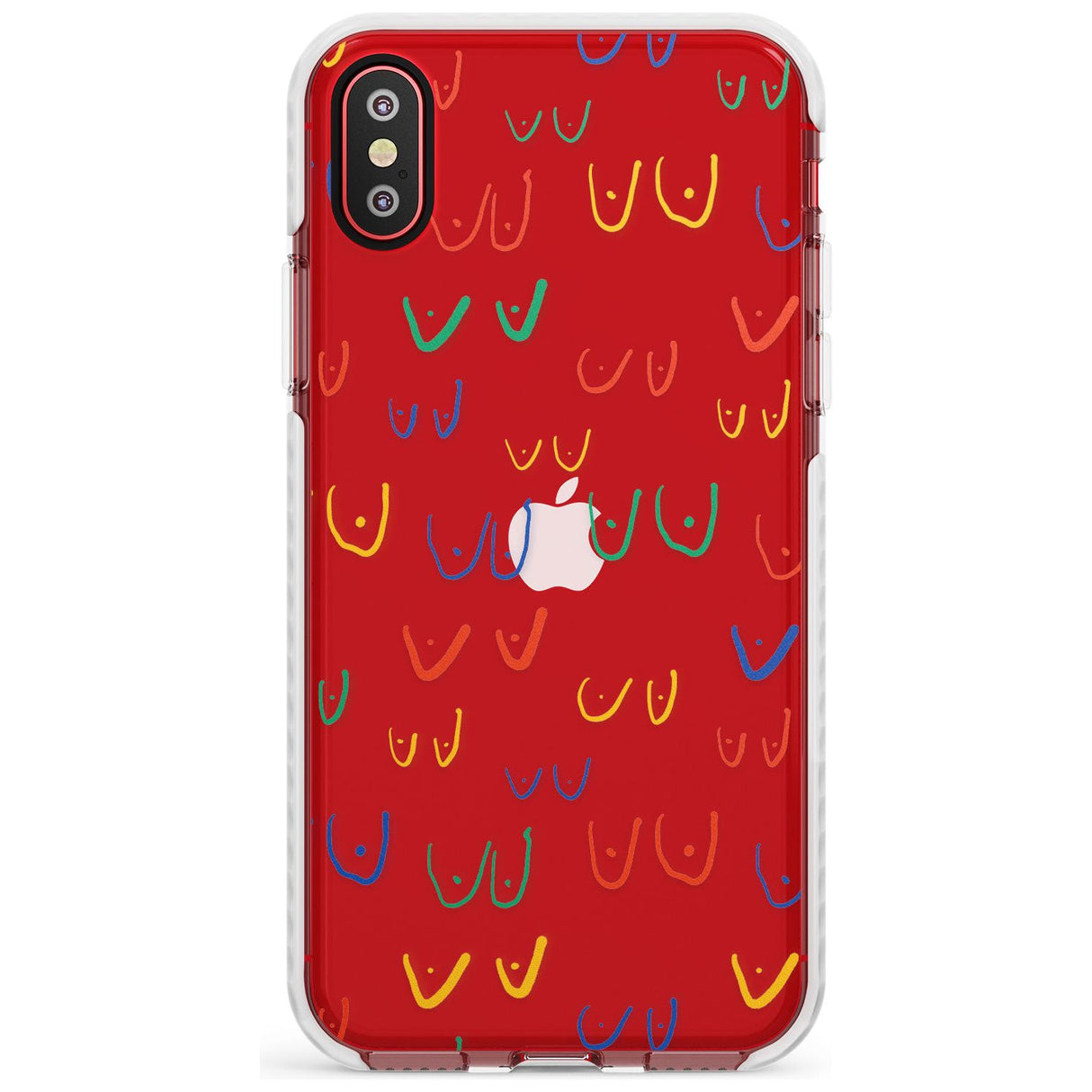 Boob Pattern (Mixed Colours) Slim TPU Phone Case Warehouse X XS Max XR