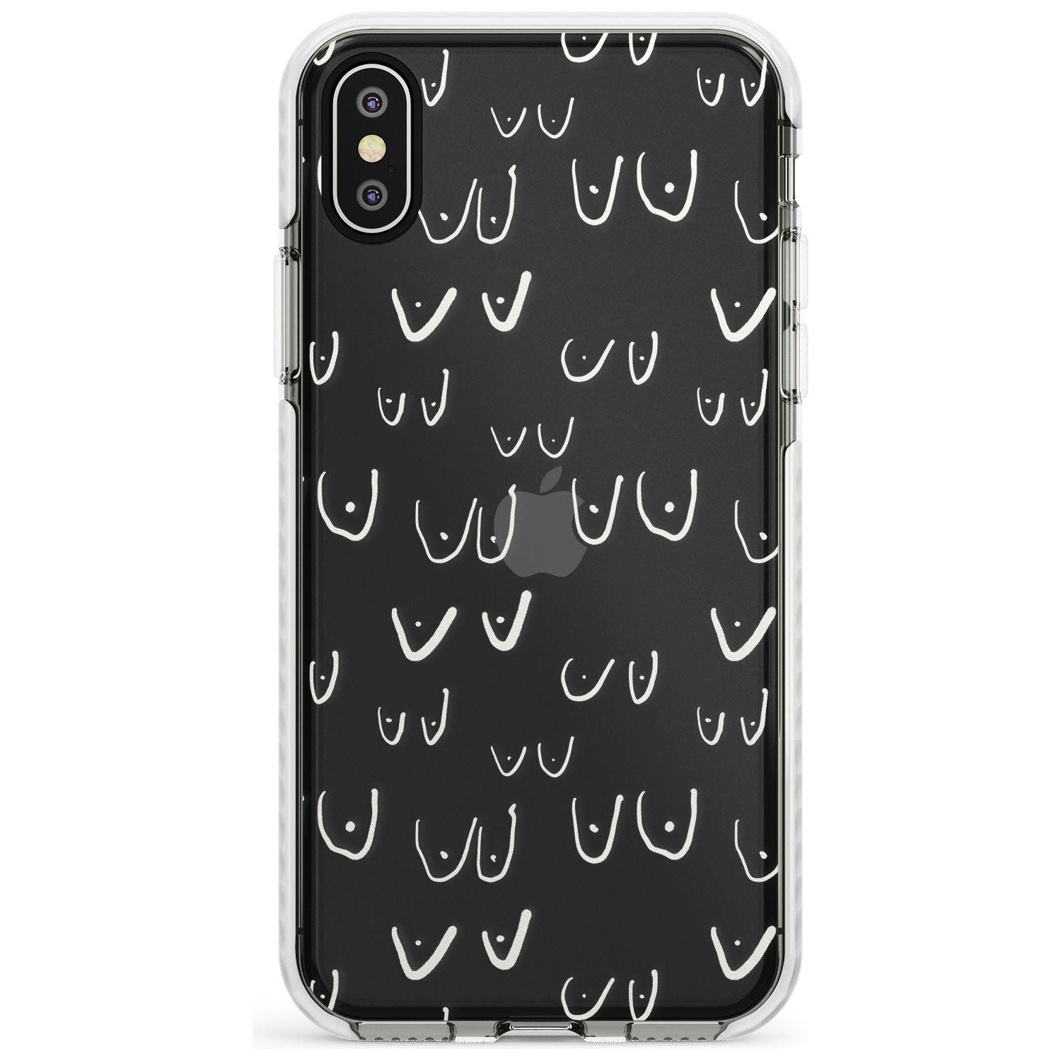 Boob Pattern (White) Slim TPU Phone Case Warehouse X XS Max XR
