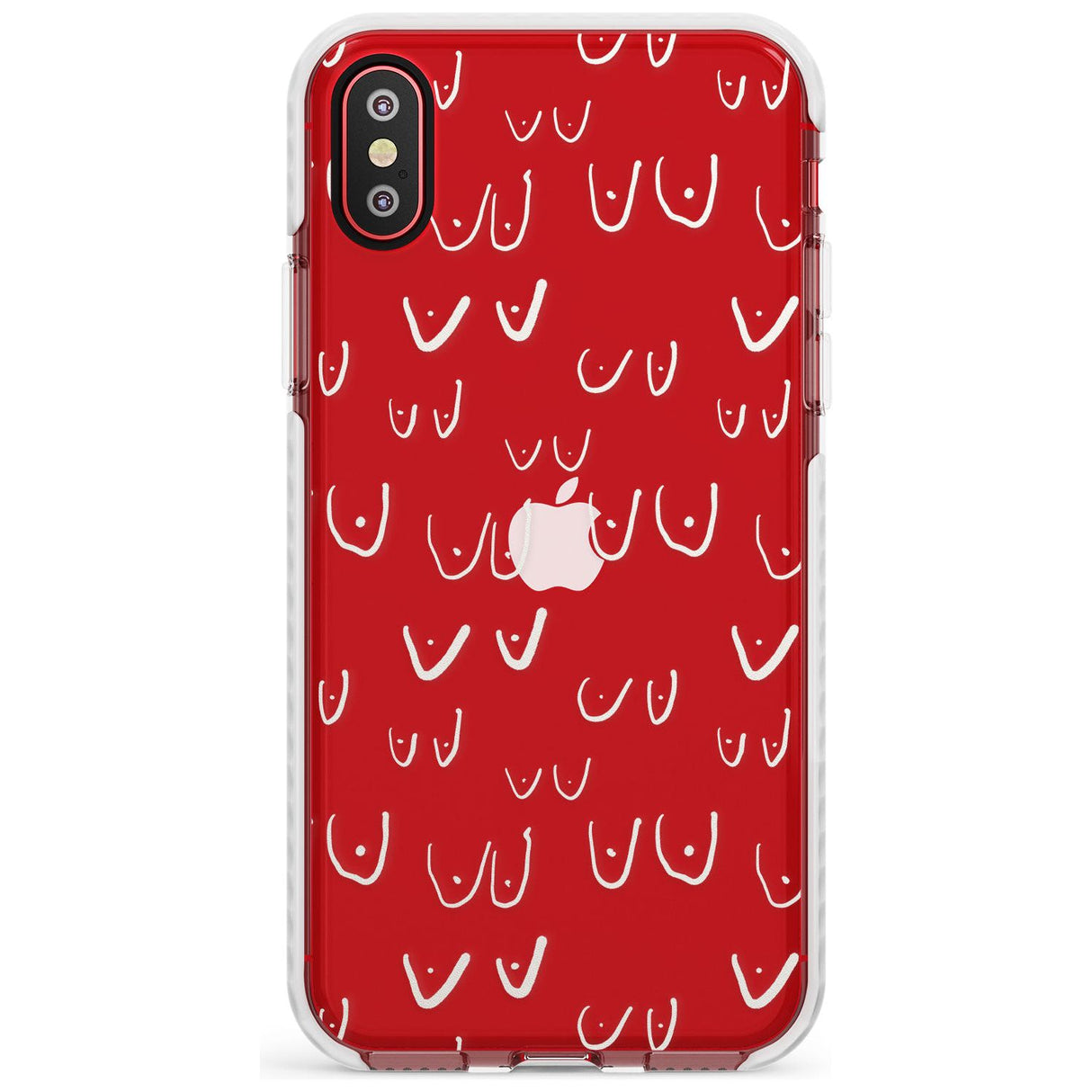 Boob Pattern (White) Slim TPU Phone Case Warehouse X XS Max XR