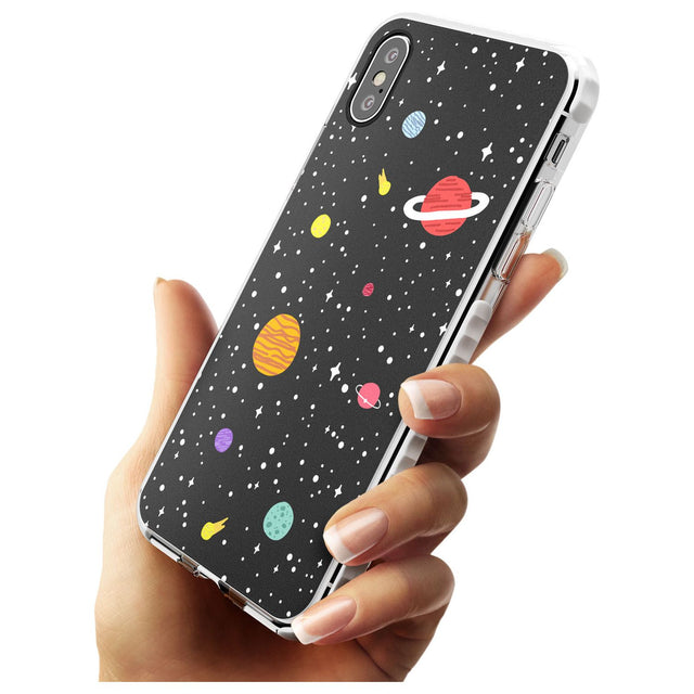 Cute Cartoon Planets Impact Phone Case for iPhone X XS Max XR