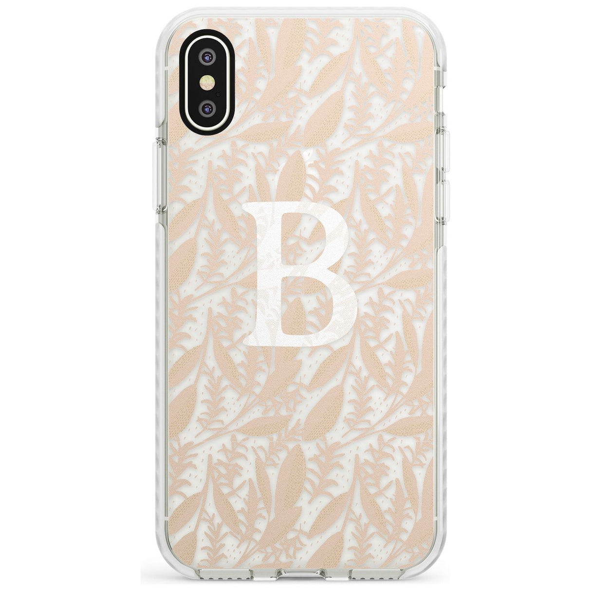 Subtle Monogram Abstract Floral iPhone Case  Impact Case Custom Phone Case - Case Warehouse