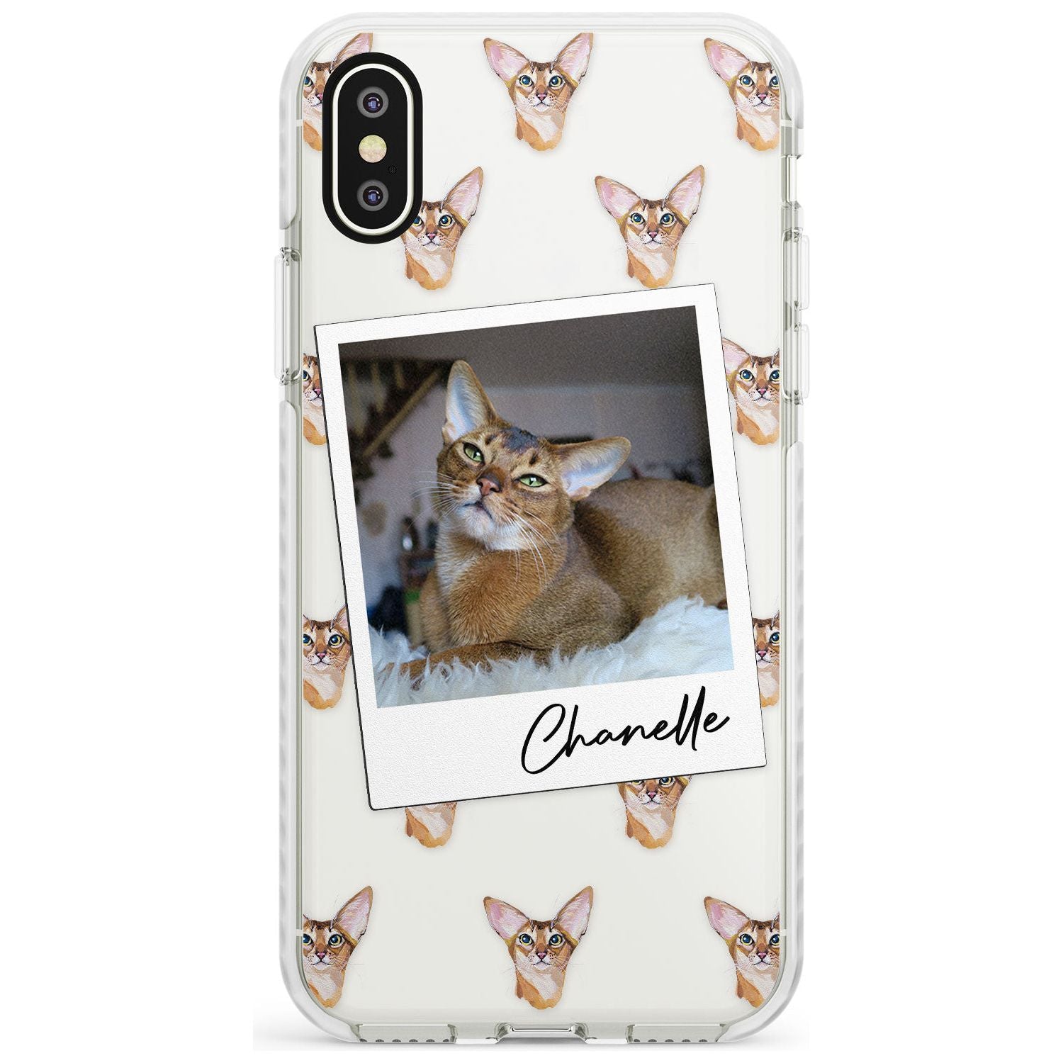 Personalised Abyssinian Cat Photo Impact Phone Case for iPhone X XS Max XR