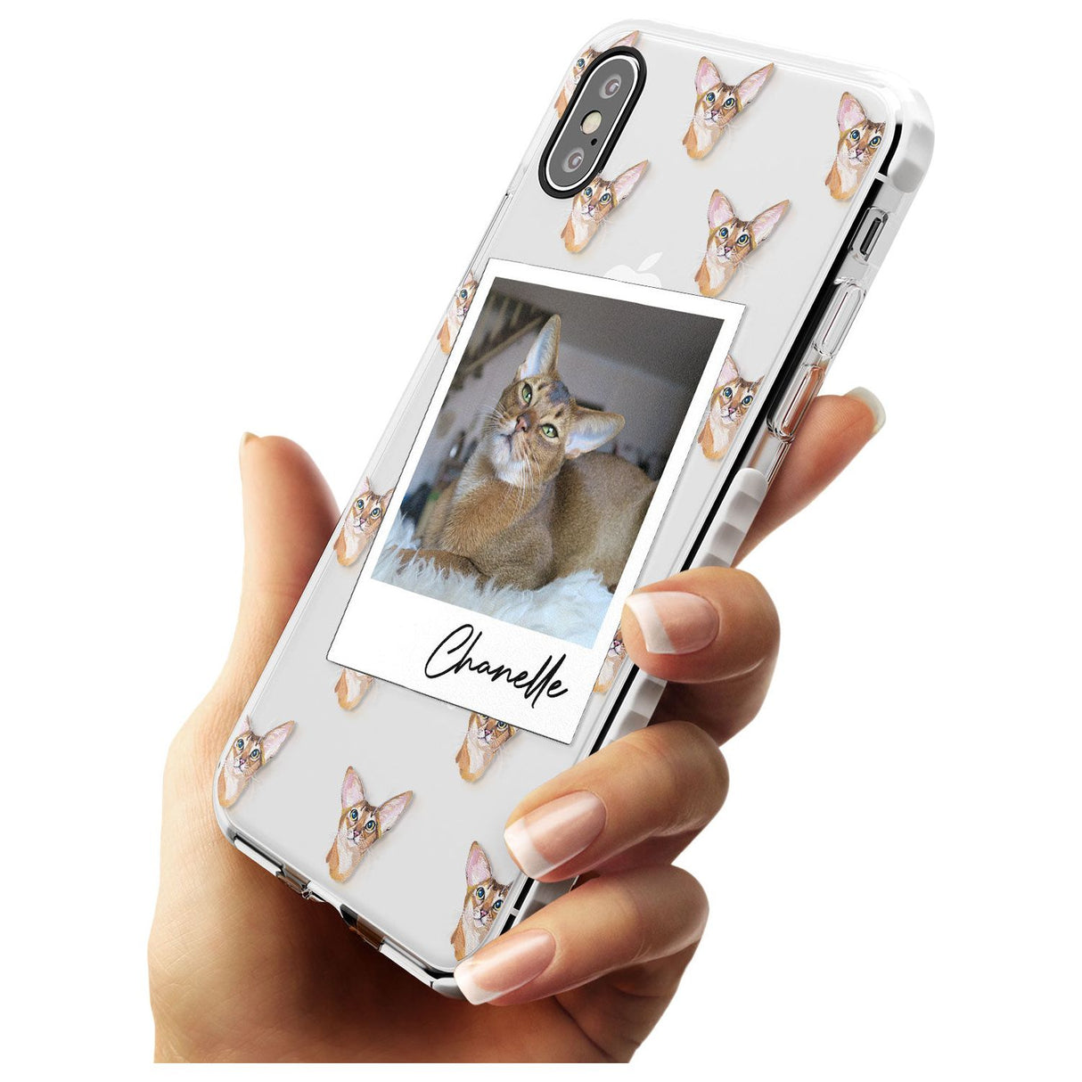 Personalised Abyssinian Cat Photo Impact Phone Case for iPhone X XS Max XR