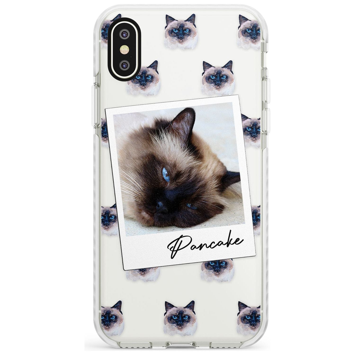 Personalised Burmese Cat Photo Impact Phone Case for iPhone X XS Max XR