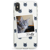 Personalised Maine Coon Photo Impact Phone Case for iPhone X XS Max XR