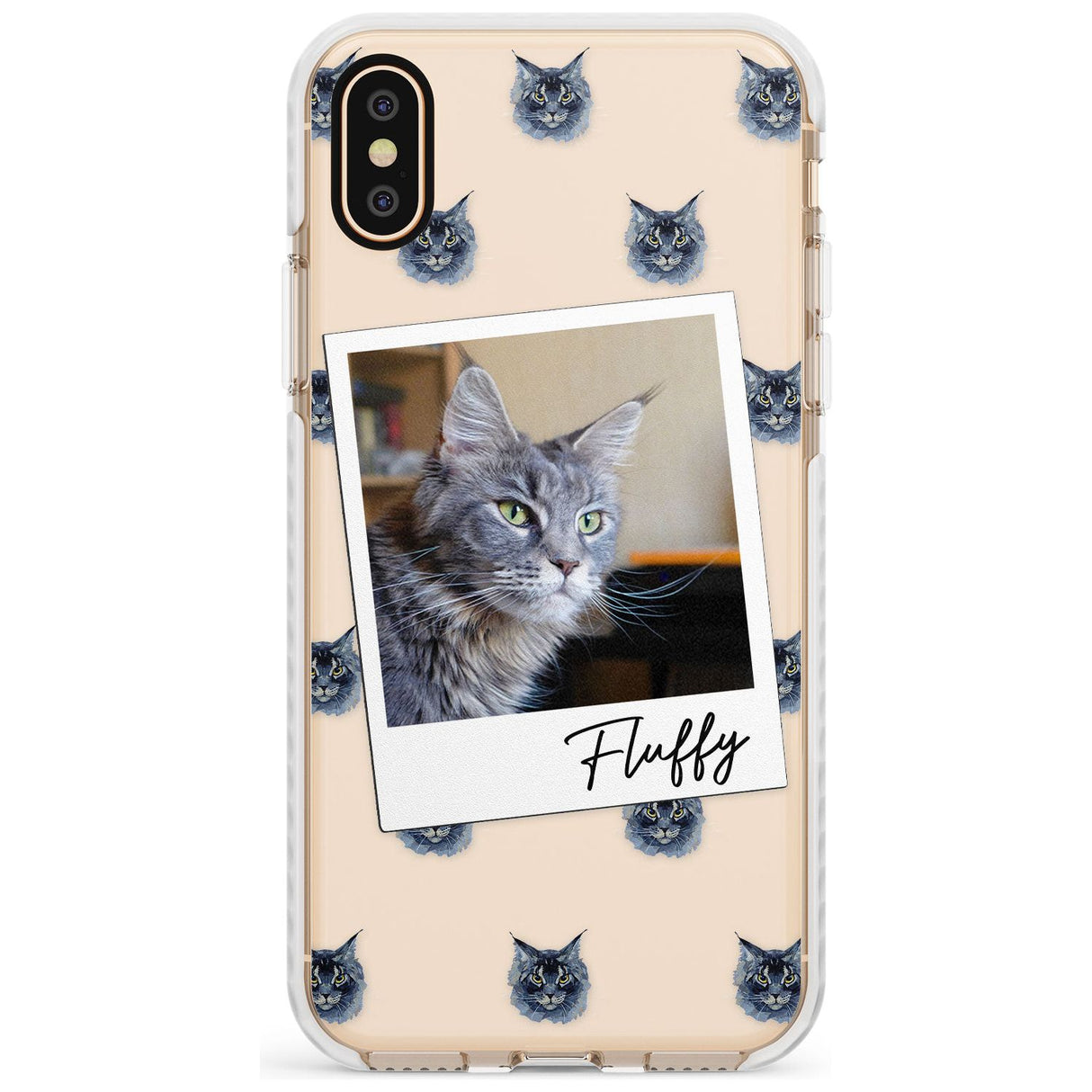 Personalised Maine Coon Photo Impact Phone Case for iPhone X XS Max XR