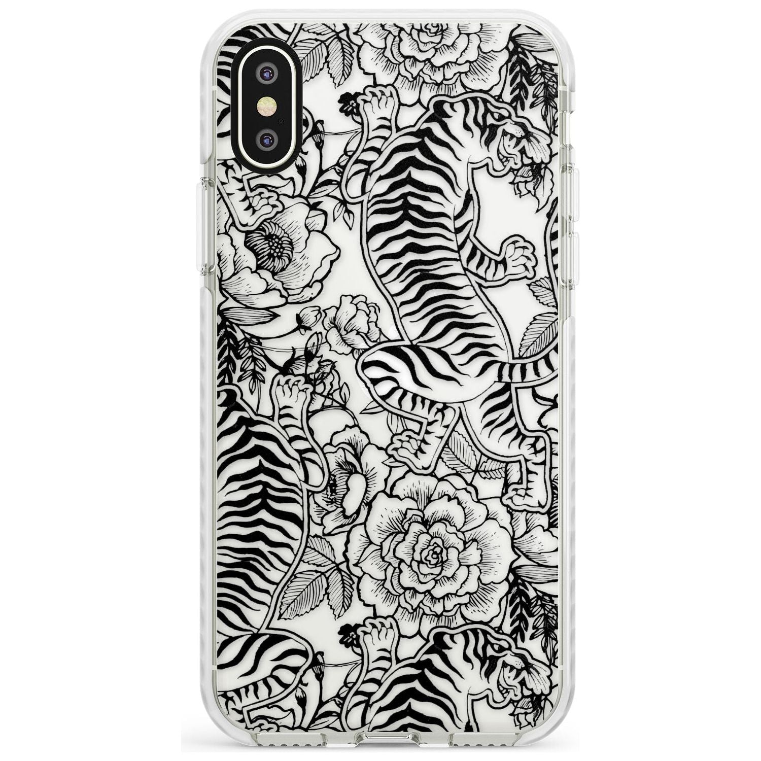 Personalised Chinese Tiger Pattern Impact Phone Case for iPhone X XS Max XR