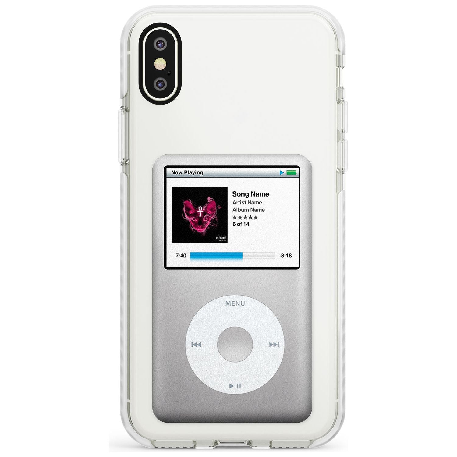 Personalised Classic iPod Impact Phone Case for iPhone X XS Max XR