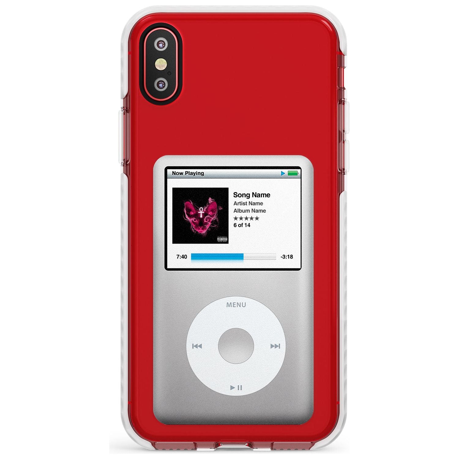 Personalised Classic iPod Impact Phone Case for iPhone X XS Max XR