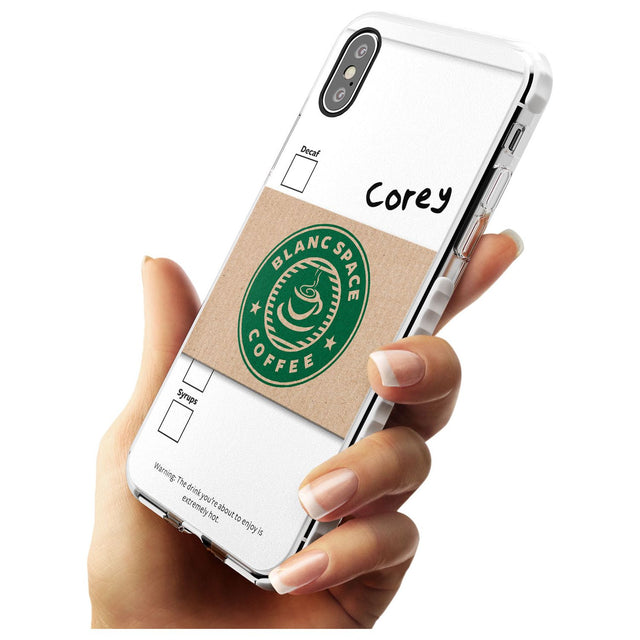Personalised Coffee Cup Impact Phone Case for iPhone X XS Max XR