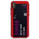 Personalised Concert Ticket Impact Phone Case for iPhone X XS Max XR