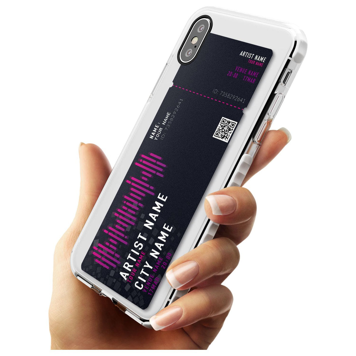 Personalised Concert Ticket Impact Phone Case for iPhone X XS Max XR