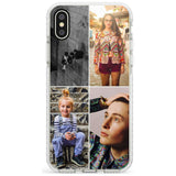 4 Photo Grid  Slim TPU Phone Blanc Space X XS Max XR