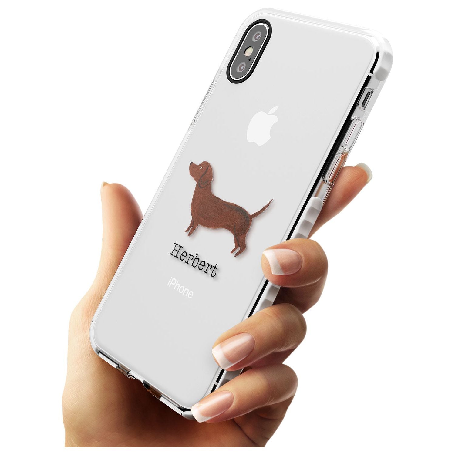 Hand Painted Sausage Dog Impact Phone Case for iPhone X XS Max XR