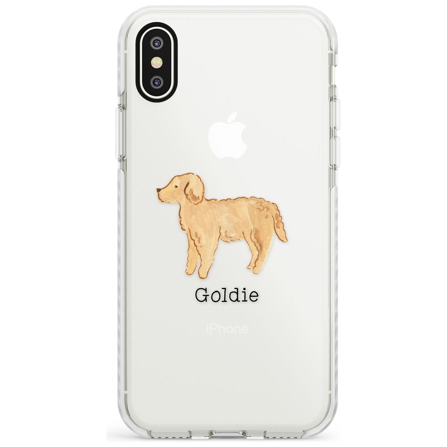 Hand Painted Goldendoodle Impact Phone Case for iPhone X XS Max XR