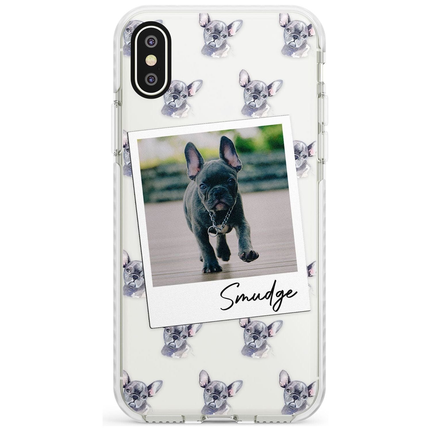 French Bulldog, Grey - Custom Dog Photo Slim TPU Phone Case Warehouse X XS Max XR