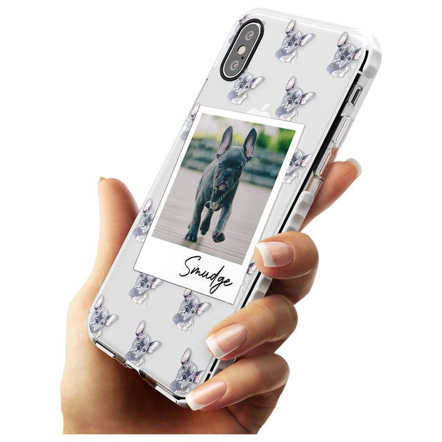 French Bulldog, Grey - Custom Dog Photo Slim TPU Phone Case Warehouse X XS Max XR