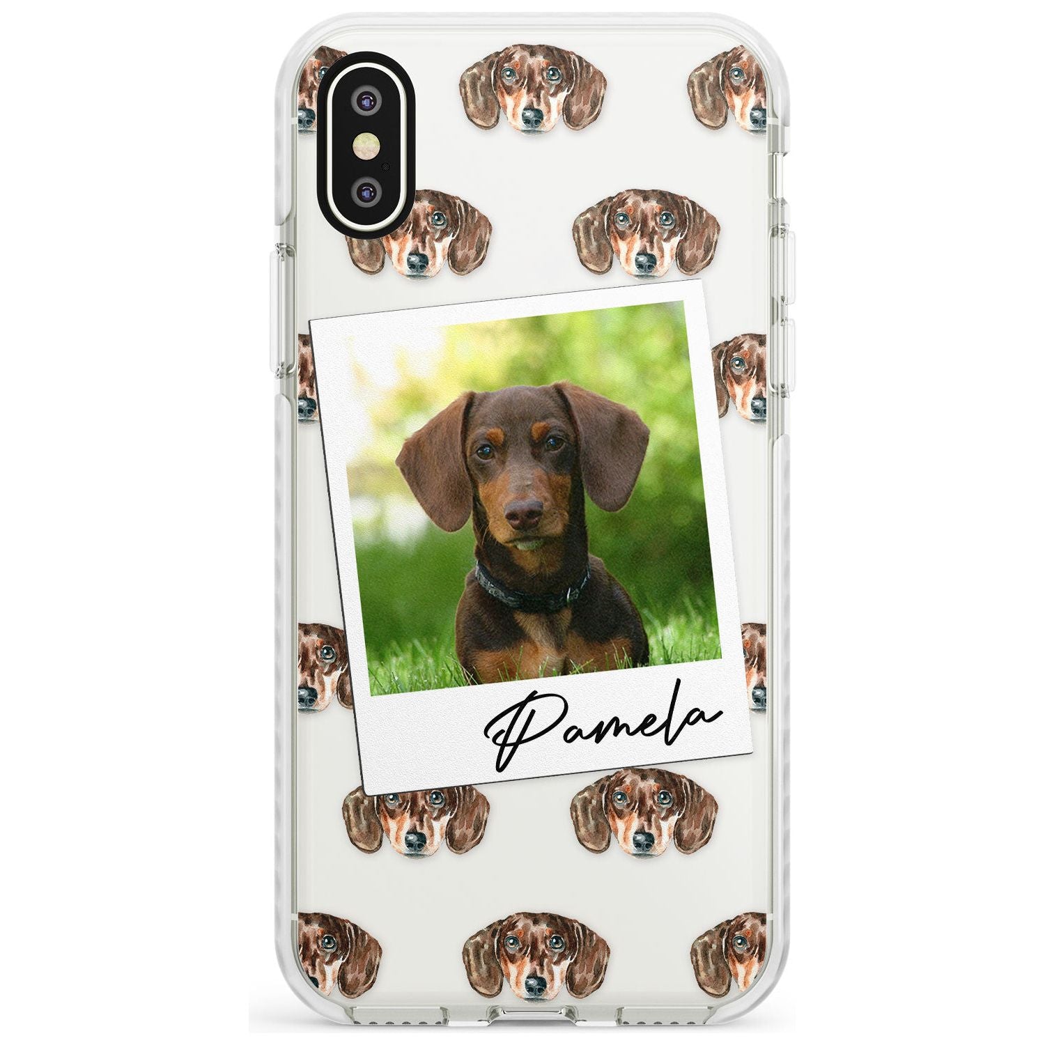 Dachshund, Brown - Custom Dog Photo Slim TPU Phone Case Warehouse X XS Max XR