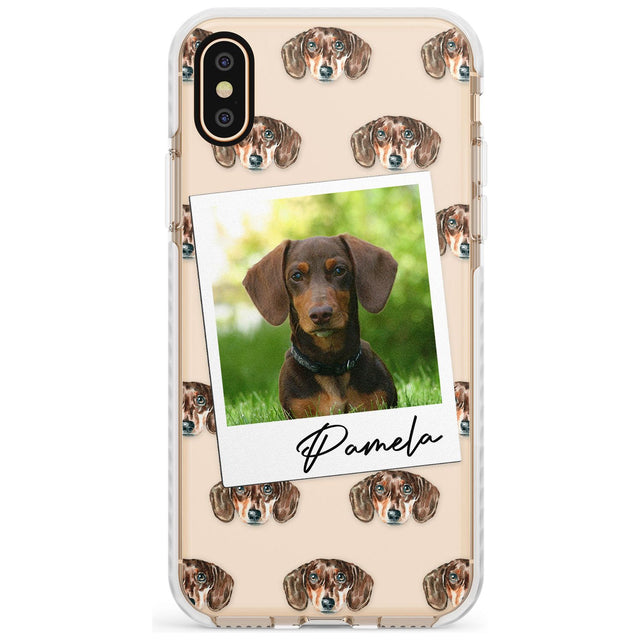 Dachshund, Brown - Custom Dog Photo Slim TPU Phone Case Warehouse X XS Max XR
