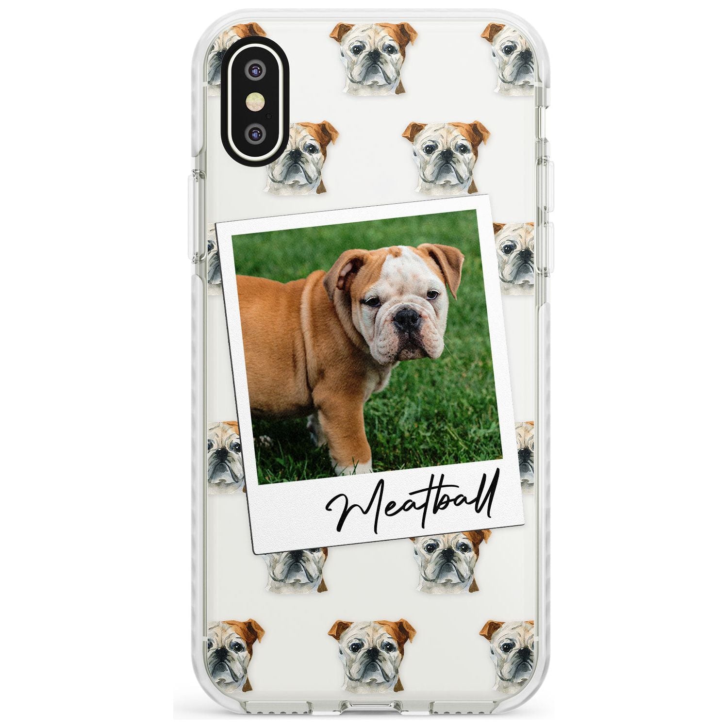 English Bulldog - Custom Dog Photo Slim TPU Phone Case Warehouse X XS Max XR