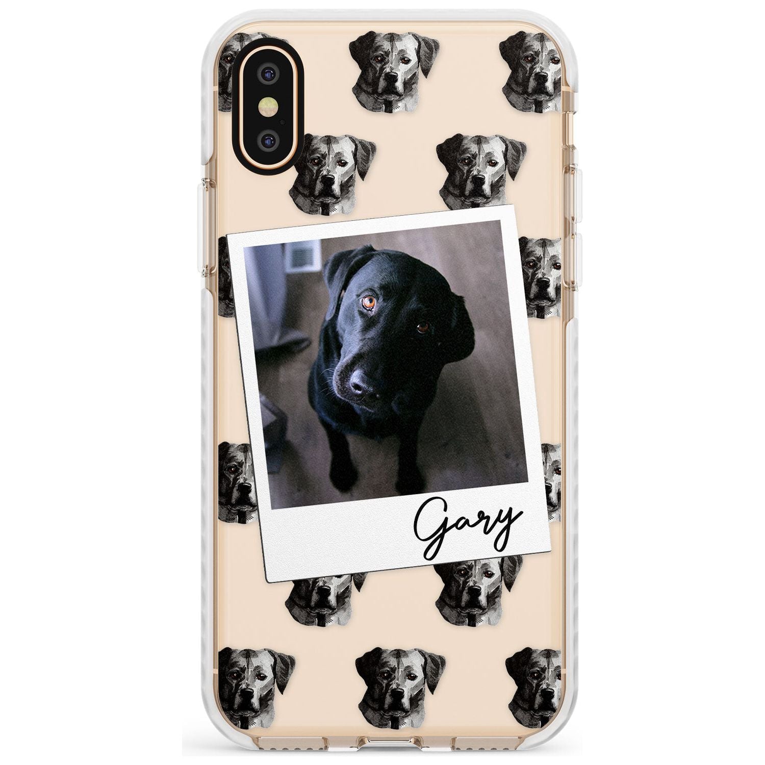 Labrador, Black - Custom Dog Photo Slim TPU Phone Case Warehouse X XS Max XR