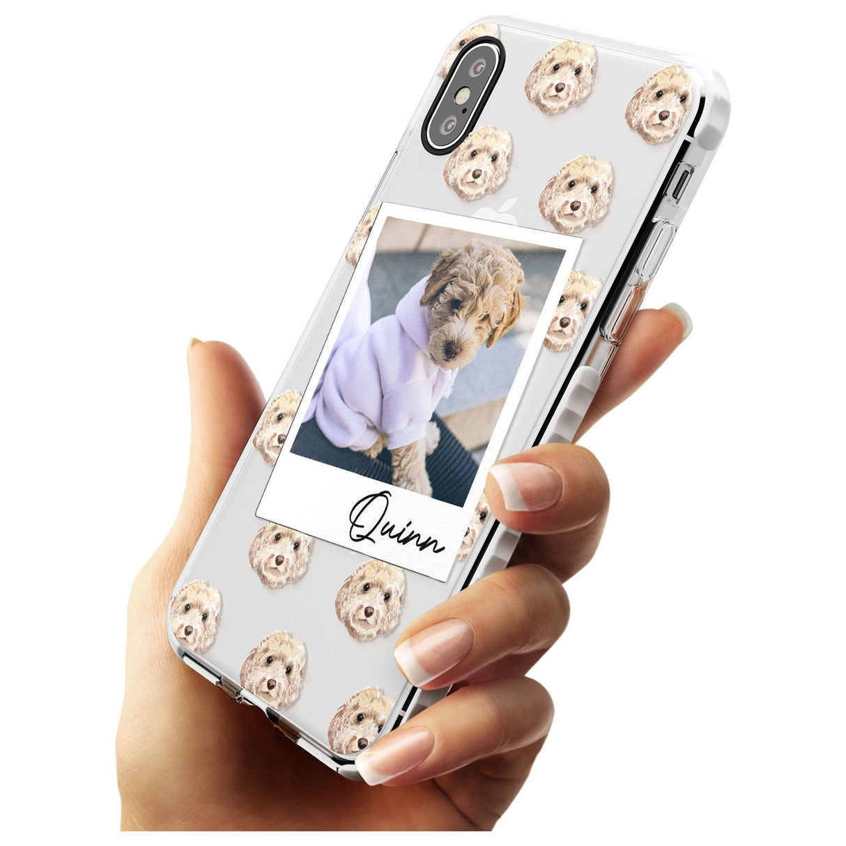 Cockapoo, Cream - Custom Dog Photo Slim TPU Phone Case Warehouse X XS Max XR