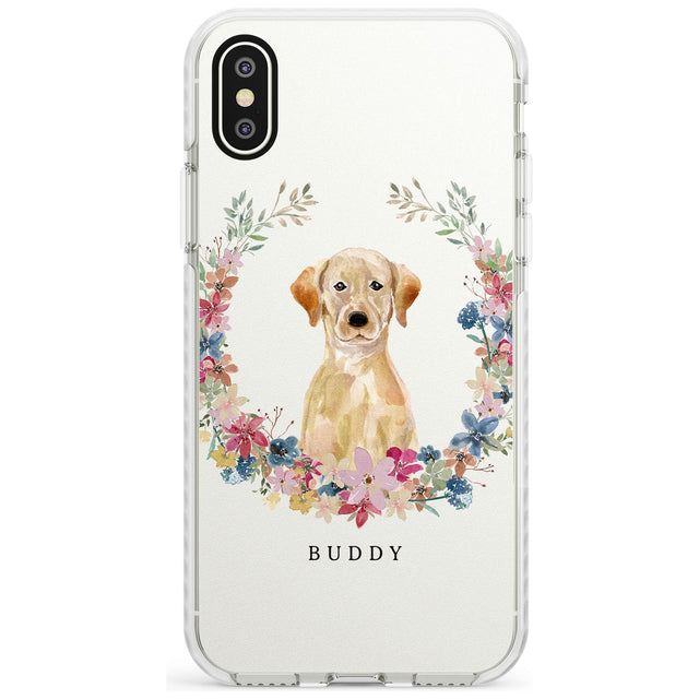 Yellow Labrador Retriever Dog Portrait Impact Phone Case for iPhone X XS Max XR