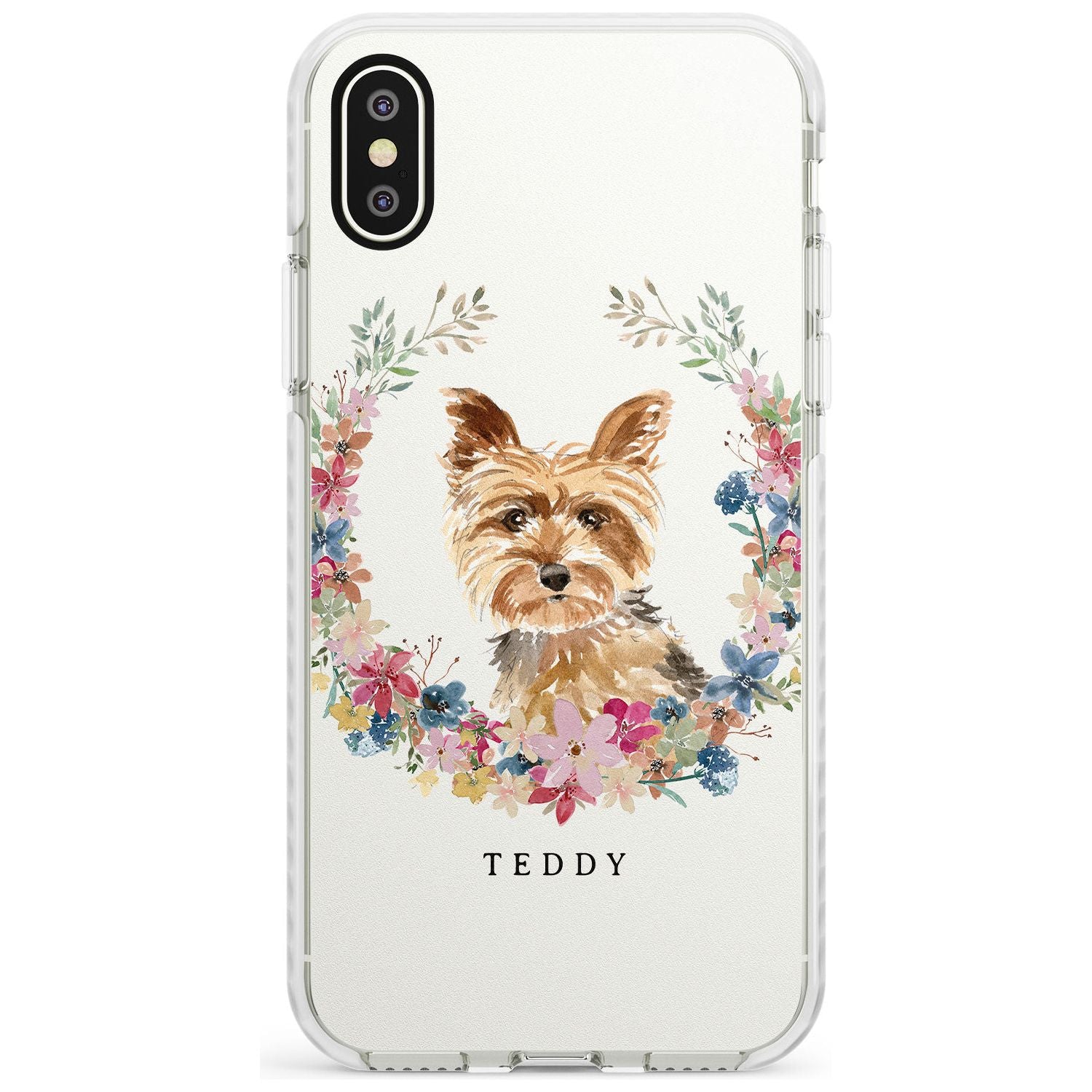 Yorkshire Terrier - Watercolour Dog Portrait Impact Phone Case for iPhone X XS Max XR