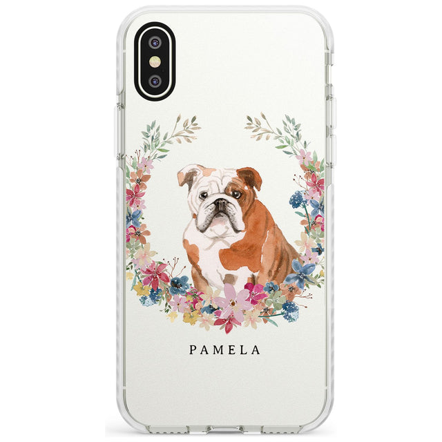 English Bulldog - Watercolour Dog Portrait Impact Phone Case for iPhone X XS Max XR