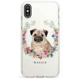 Pug - Watercolour Dog Portrait Impact Phone Case for iPhone X XS Max XR