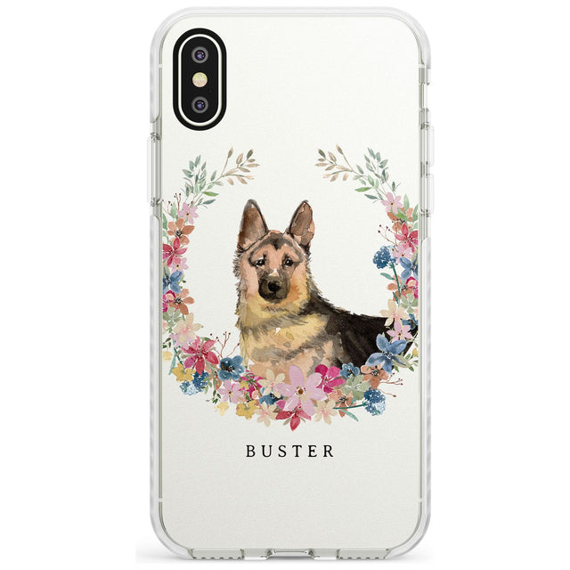 German Shepherd - Watercolour Dog Portrait Impact Phone Case for iPhone X XS Max XR